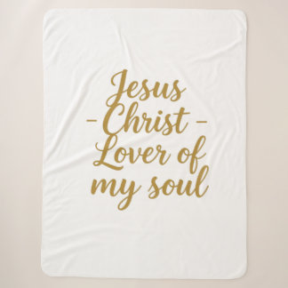 Amante de Minha Alma Jesus Cristo Cobertor Sherpa