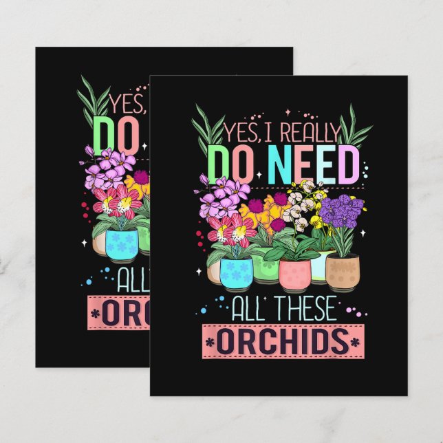 Amante de Orquídea Engraçada (Frente/Verso)
