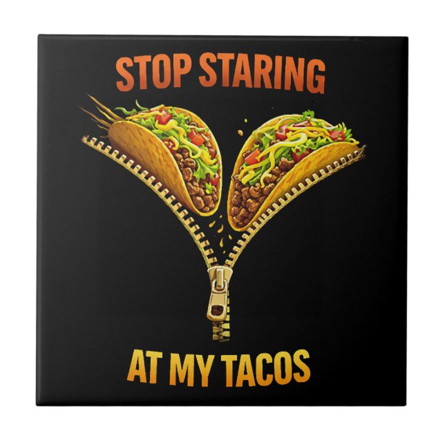 Amante de Taco Engraçado Para de Olhar (Frente)