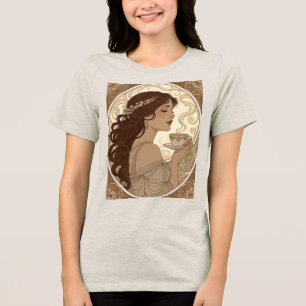 Amante do Café Art Nouveau no Estilo de Mucha