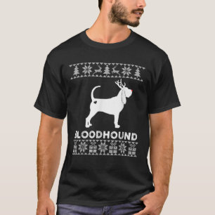 Amante do Cão Bloodhound Rena de Natal Suéter Feio