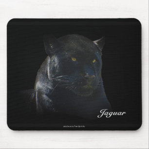 Amante dos animais selvagem preto Mousepad do gato