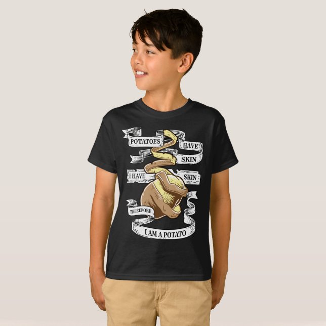 Amante gráfico da batata do presente da camiseta (Frente Completa)