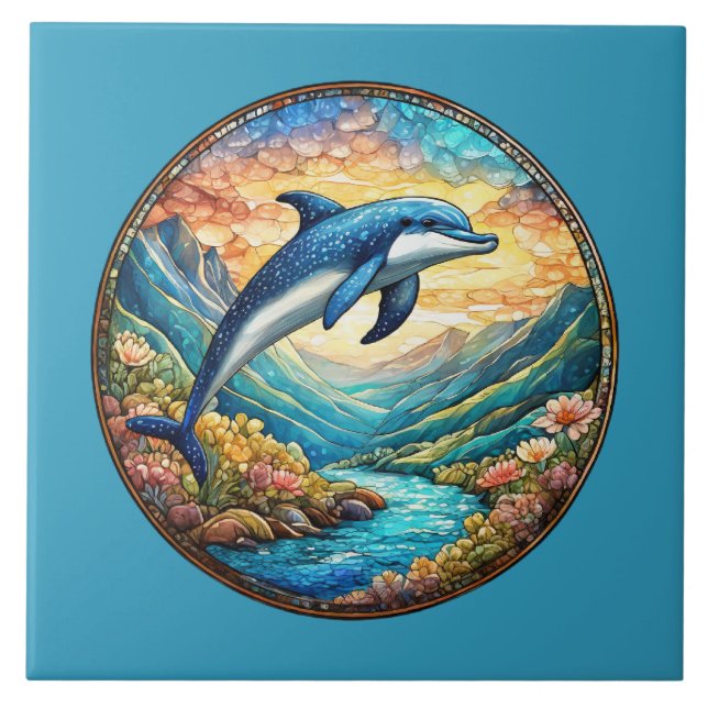 Amantes bonitos de golfinhos de praia (Frente)