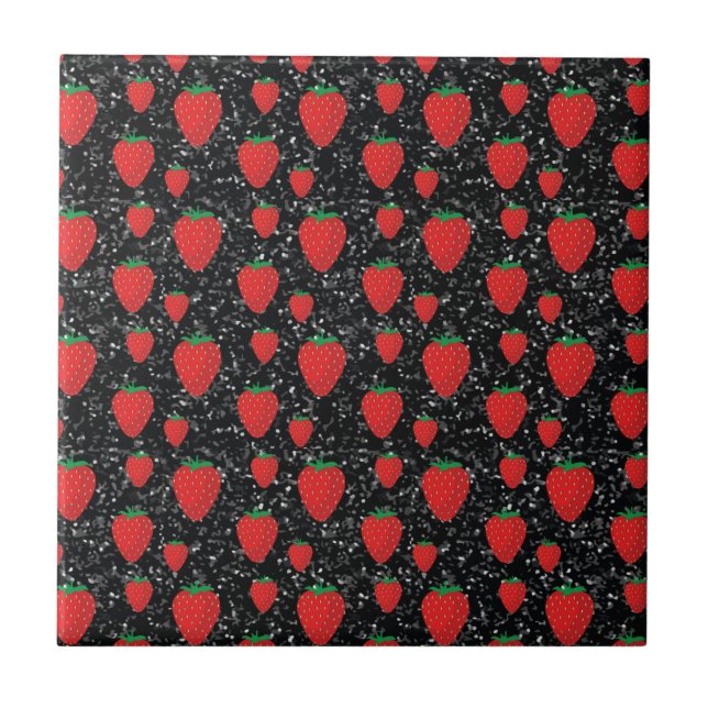 Amantes de Frutas Vermelhas Morango Doce Elegante (Frente)