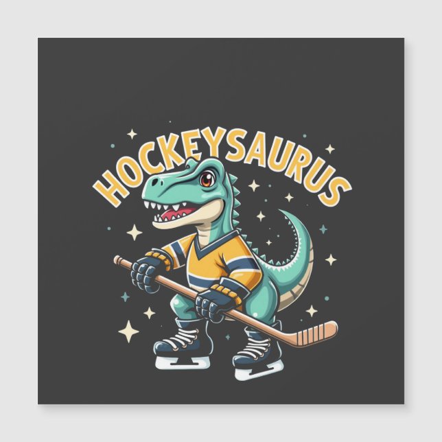 Amantes de Hockeysaurus Hóquei no Gelo Dinossauros (Frente)
