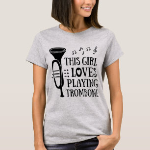 Amantes desta menina que jogam o Trombone - camisa