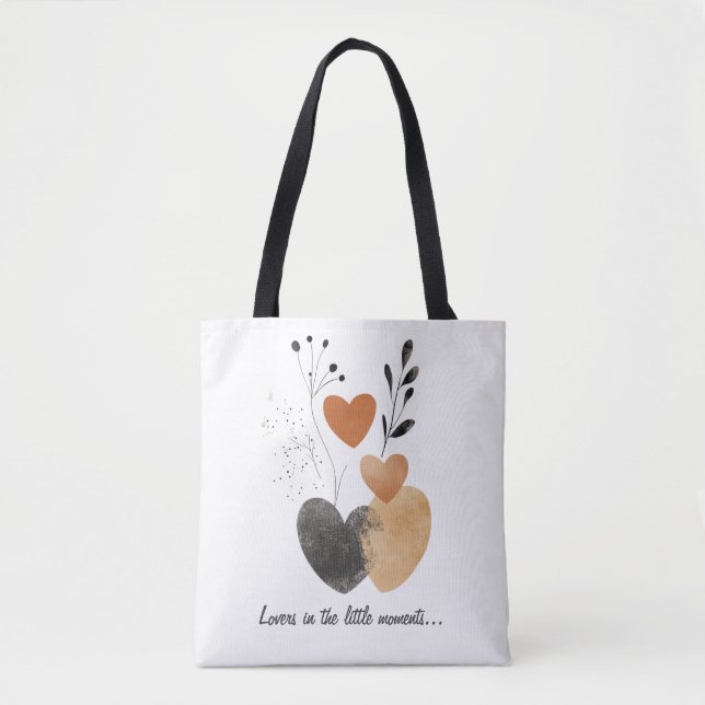 Amantes em pequenos momentos - Boho love Tote bag (Frente)