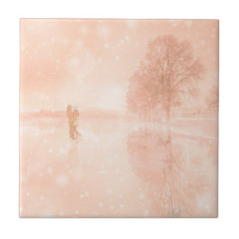 Amantes em um lago congelado