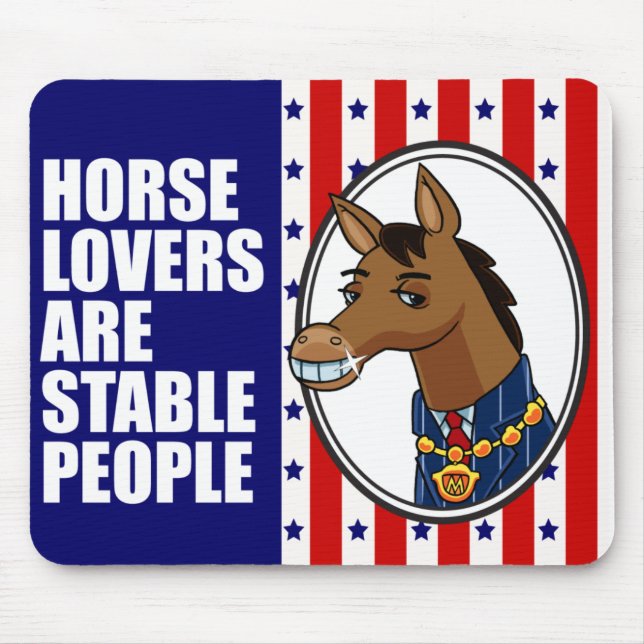 Amantes Mousepad do cavalo (Frente)