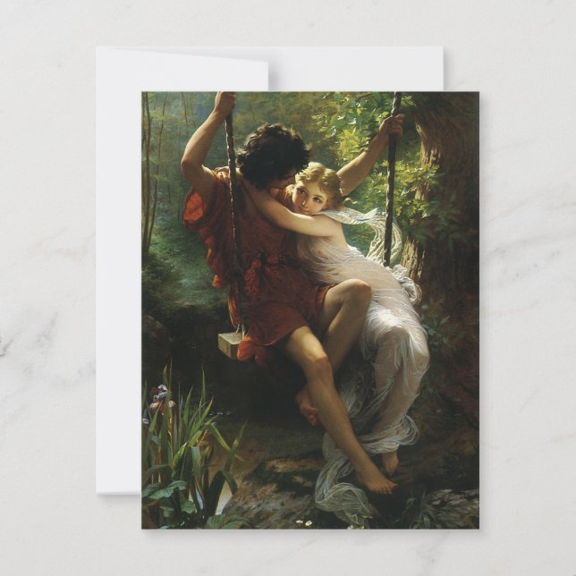 Amantes num Balanço. Primavera por Pierre Auguste  (Frente)