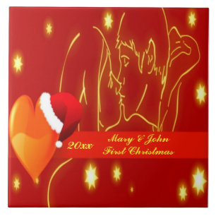 Amantes Primeiro Azulejo de Natal
