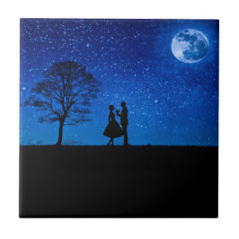 Amantes sob uma lua cheia