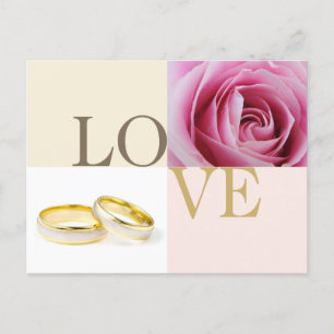 AMAR anéis de casamento costume salvar cartões pos