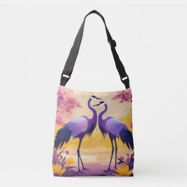 Amar Aves Delight: Saco de Tote com Design Românti