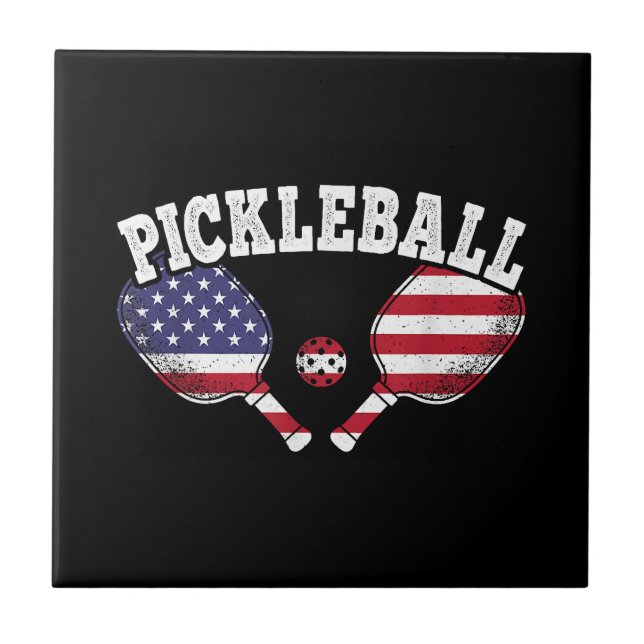 Amar Bola de Picles do Jogador de Pickleball dos E (Frente)