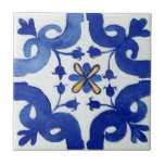 Amarelo-branco-azul, cor-de-água floral mediterrân<br><div class="desc">Apresentando o Azulejo cerâmico Floral de Cor Azul, Branco e Amarelo para uma declaração verdadeiramente notável e artística em sua cozinha! Com suas matizes arrojadas de padrão azul e amarelo em um efeito de aquarela, esses azulejos exclusivos criam um aspecto exótico, mas eterno, que certamente será um início de conversa...</div>
