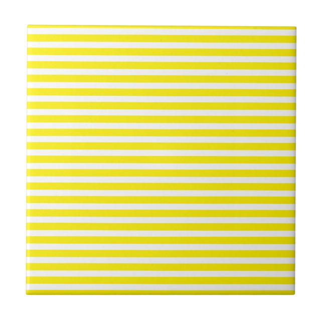 Amarelo Branco Listras Simples Moderno Minimalista (Frente)