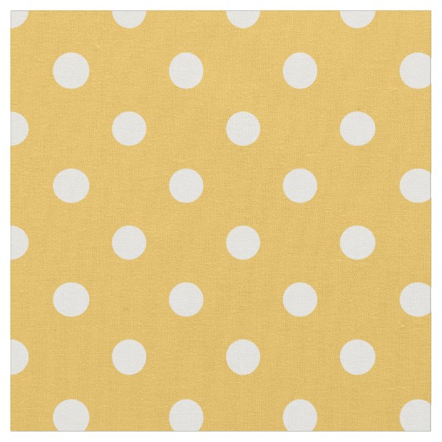 Amarelo & branco pontilha o tecido de | (Detalhe)