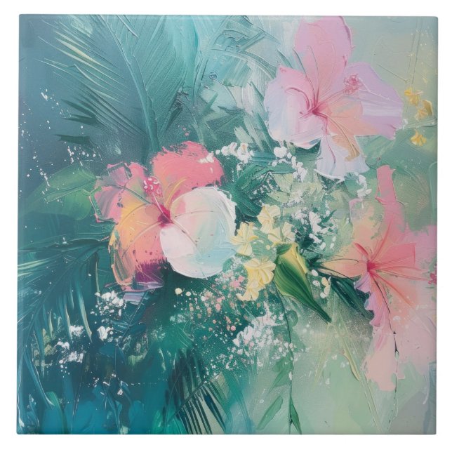 Amarelo branco-rosa tropical (Frente)