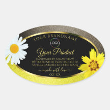 Amarelo Castanho Brilhante Preto Etiquetas para pr