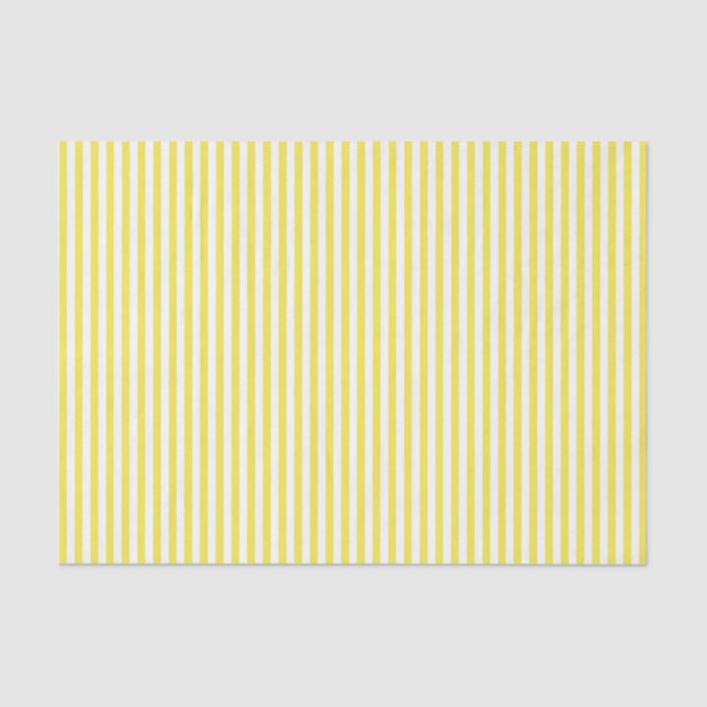 Amarelo com Papel de Tecido com Stripe Branca (Frente )