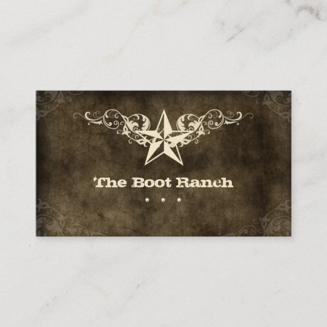 Amarelo da camurça de Brown do cartão de visita da (Frente)