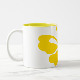 Amarelo da caneca da borboleta
