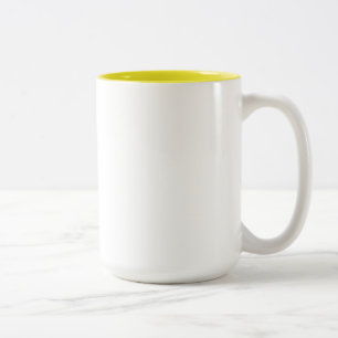 Amarelo de Sarah caneca do Dois-Tom de 15 onças