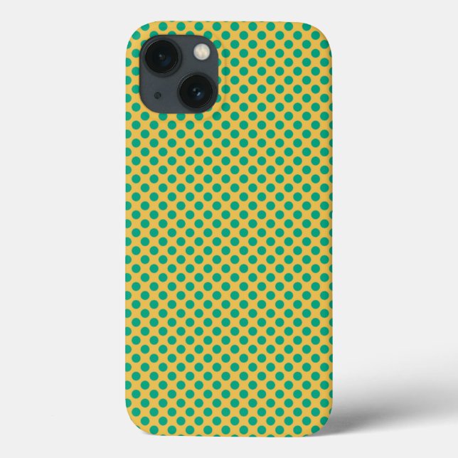 Amarelo Dourado com o Emerald Green Bolinhas STayl (Verso)