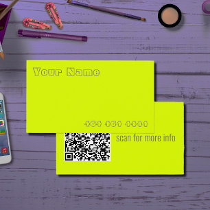 amarelo fluorescente - adicionar código QR