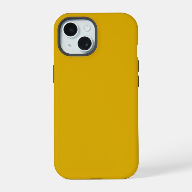 Amarelo Mostarda Cor Sólida (Verso)