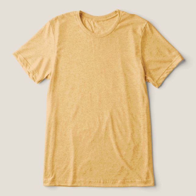 Amarelo Mostarda Simples Branco Nada na Frente (Design frontal)