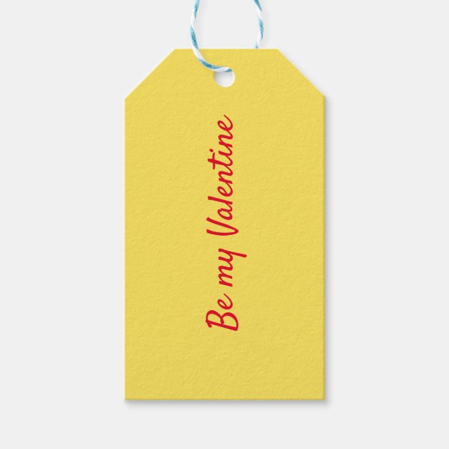 Amarelo nº4, Etiquetas de Presente Personalizadas  (Frente)