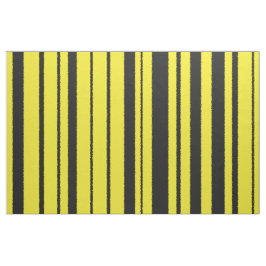 Amarelo & preto Bumble o tecido das listras da cor