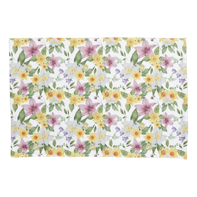 Amarelo-roxo Verde-Floral Elegante (Frente)