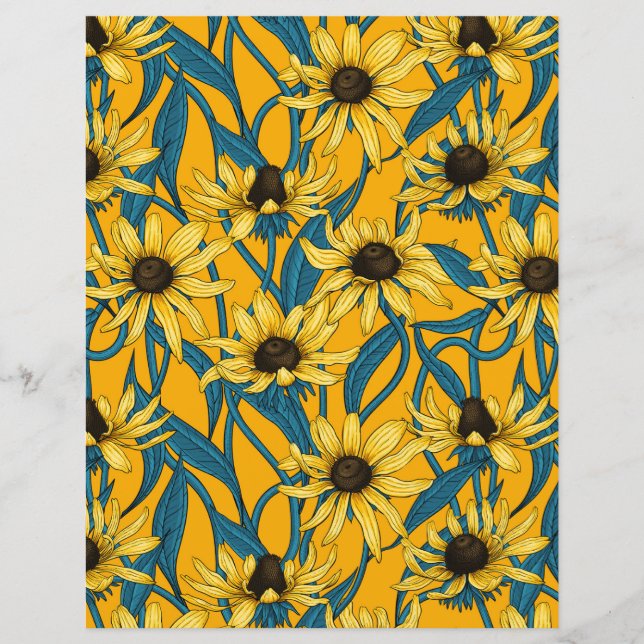 Amarelo Rudbekia em amarelo (Frente)