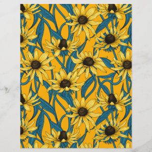 Amarelo Rudbekia em amarelo