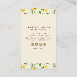 Amarelo-Russo Cartão de visita