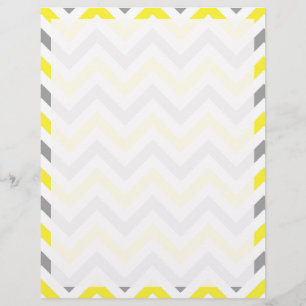 Amarelo, teste padrão de ziguezague branco