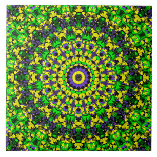 Amarelo, verde, Mandala roxo