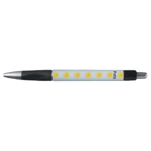 Amarelos caneta personalizada mini sóis