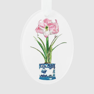 AMARILIS NO ENFEITES DE NATAL DE POTE DELFT