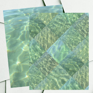 Amarine Seafoam Water Patch Paper