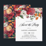 Amaryllis Botânico Doce 16 Convite de festas<br><div class="desc">Convide familiares e amigos para o seu evento com este convite de festas 16 doce e personalizável. Apresenta aquarela amarilis, rosas, ranúculus e crisântemos com um padrão floral correspondente. Este doce convite botânico de dezesseis é perfeito para o outono e festas de aniversário de Natal. Personalize este convite floral doce...</div>