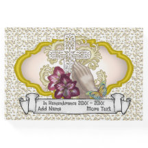 Amaryllis Cross Memorial livro de hóspedes