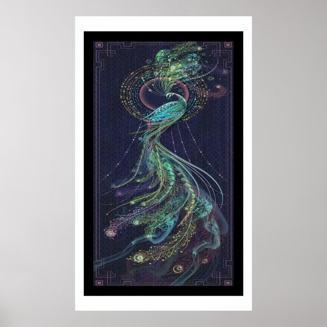 amazing poster , peacock poster . (Frente)