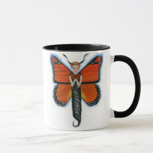 Âmbar a caneca da borboleta de monarca