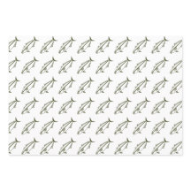 Amberjack no Exército Verde em Branco em Grande