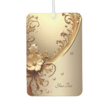 Ambientador Floral Ornamentado Dourado